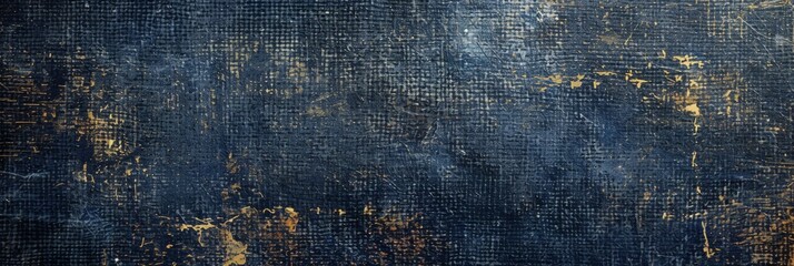 Background Texture Pattern in the Style of Dark Colored Denim Grunge - A rugged, worn look with frayed edges and faded colors created with Generative AI Technology