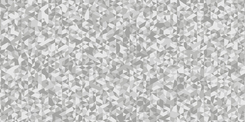 Seamless geometric pattern square shapes low polygon backdrop background. Abstract geometric wall tile and metal cube background triangle wallpaper. Gray and white polygonal background.