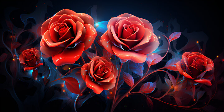 red roses on black, Red rose background Free Photo HD 8K wallpaper Stock Photographic Image
