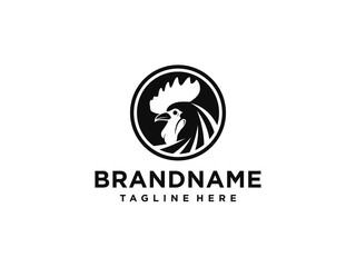 Rooster Chicken Head Logo Designs.Vector Illustration
