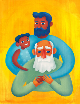 Concept of three generations of men