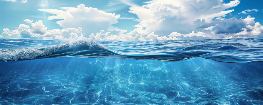 under the wave, AI generated