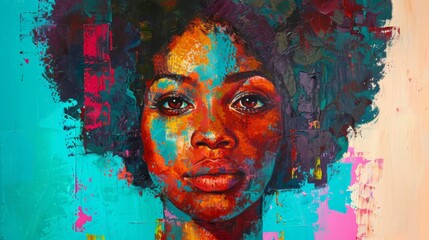 Portraits of Strength: Celebrating the Beauty of Black Womanhood_Generative AI