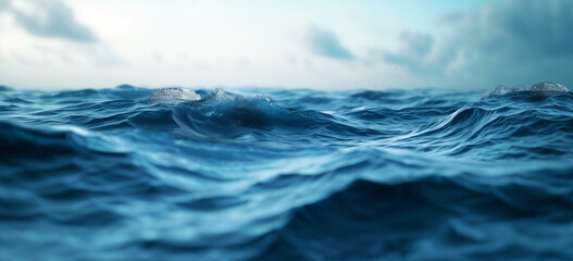 floating in the ocean tide of outer seas. drifting. ocean, sea, marine, or oceanography survival. 
 - obrazy, fototapety, plakaty
