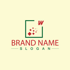 Colorful abstract logo design template