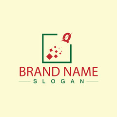 Colorful abstract logo design template