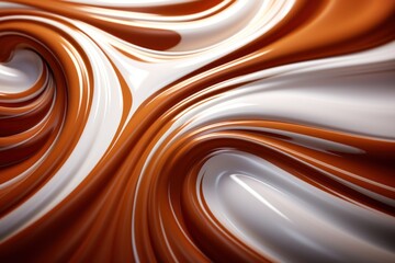 Brown and White Swirling Background. Generative AI
