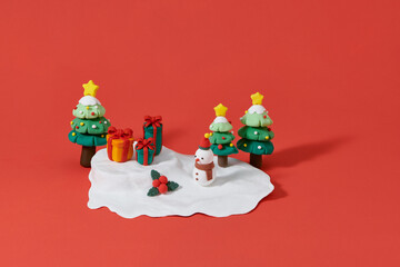 Merry Christmas and Happy New Year festive composition