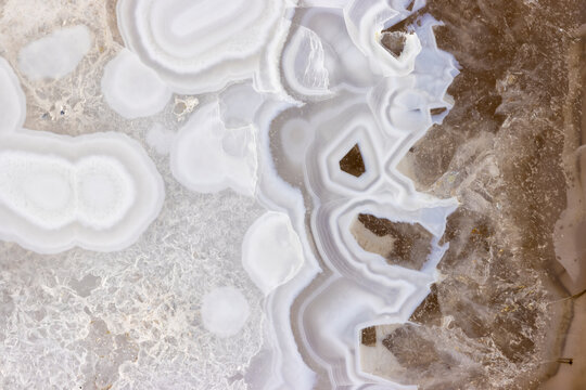 Detail Of A Moctezuma Agate Patterns Closeup