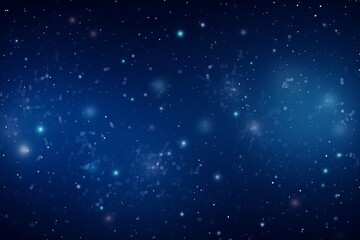 Fototapeta na wymiar Galactic-Themed Backdrop with a Dark Blue Expanse and Twinkling Dots Resembling Distant Stars, Generative AI