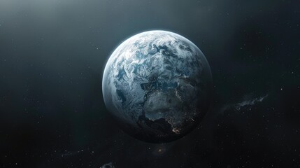 View of Earth from a distant exoplanet, highlighting its uniqueness