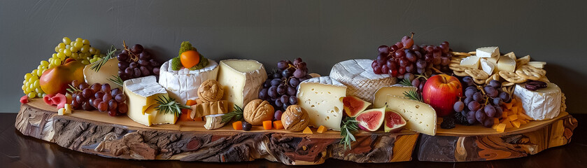 Cheeseboard art aged varieties fruit pairings rustic