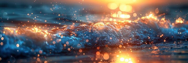 Abstract Blur Bokeh Light On Sea, HD, Background Wallpaper, Desktop Wallpaper