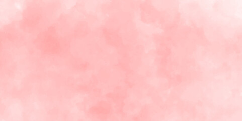 abstract pink and sky watercolor aged wall design background. summer winter day and pattern clouds backdrop pink color bright wallpaper.
