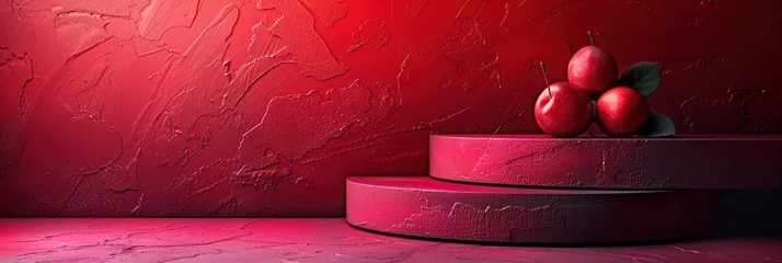 Photo sur Plexiglas Bordeaux Abstract Red Studio Background Product, HD, Background Wallpaper, Desktop Wallpaper
