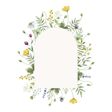 Arch Shape Wildflower Frame