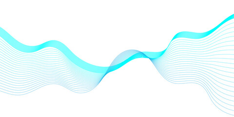 Vector illustration abstract flowing wave lines. Background lines wave abstract stripe design element for technology, science and modern concept