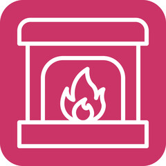 Fireplace Icon Style