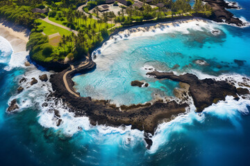 Fototapeta premium photograph take of a volcanic hawaii 