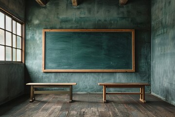 Chalkboard Classroom A Monthly Meeting Space Generative AI