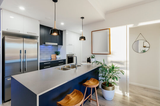 Modern kitchen in new home