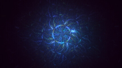 3D manual rendering abstract circle light background. Its not AI Generatd illustration.