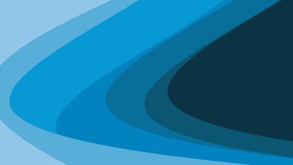 Blue paper cut abstract background vector image for backdrop or presentation