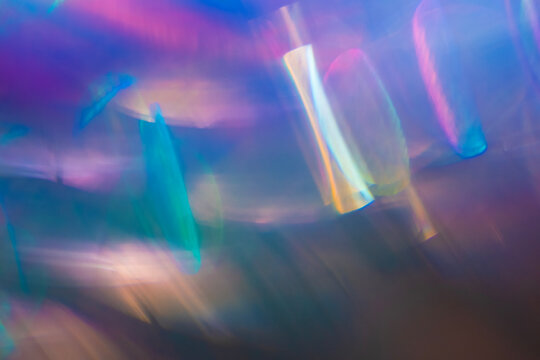 Blue Abstract, blue glassy reflective light abstract