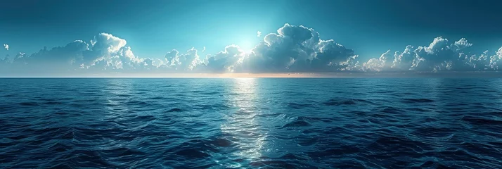 Tuinposter Blue Sea Sky, HD, Background Wallpaper, Desktop Wallpaper © Moon Art Pic