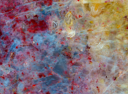Colorful agate texture details macro