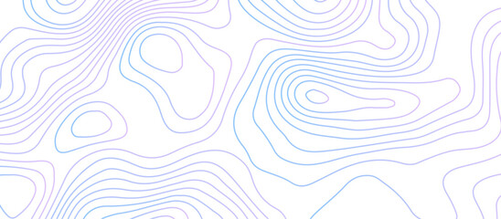 Abstract background with topographic contours map .white wave paper and geographic gradient line abstract background .vector illustration of topographic line contour map design .