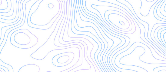Abstract background with topographic contours map .white wave paper and geographic gradient line abstract background .vector illustration of topographic line contour map design .