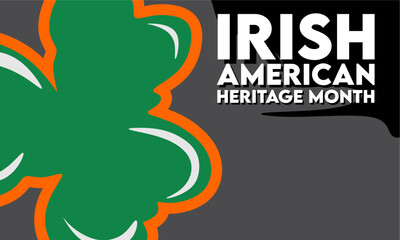 Fototapeta na wymiar Celebrating Irish American Heritage Month