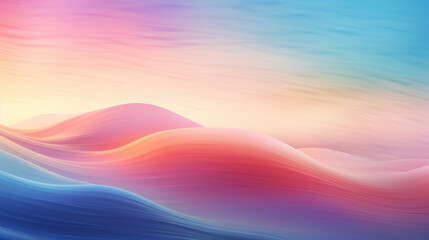 Obraz premium Abstract colorful wavy background in pink and blue hues. Digital art concept.