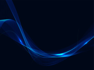 Abstract elegant glossy flowing line background