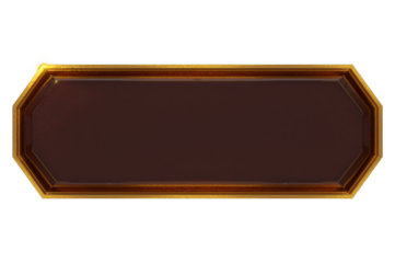 3D RENER Game buttons from gems and gold frames. Ui interface elements,