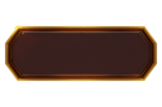 3D RENER Game buttons from gems and gold frames. Ui interface elements,