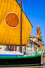 famous old town of comacchio in italy - 751186791