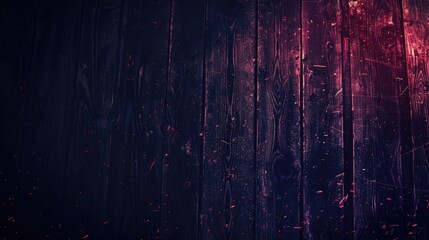 Dark wooden planks with scarlet splatters - obrazy, fototapety, plakaty