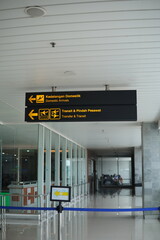 led signage at indonesia airport