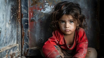 A Little Girl in a Dirty Room A Glimpse into Humanitys Struggle