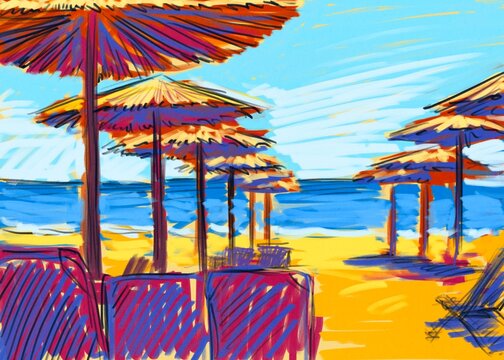 Beach scene