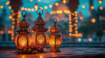 christmas lights on the table