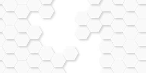 Obraz na płótnie Canvas Vector seamless 3d abstract creative white hexagons backdrop background. modern background with hexagons. Hexagonal white hexagons honeycomb wallpaper with copy space for web cell honeycomb texture.