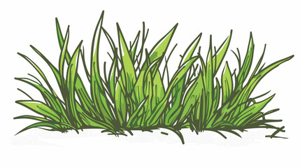 Grass icon Line design template