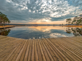 Reservoir in Sielpia Wielka, Poland.