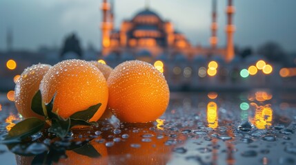 construction site with crane