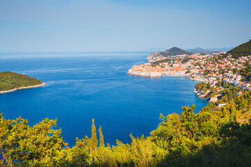 Fototapeta na wymiar Splendid view of the famous european city of Dubrovnik. Croatia, South Dalmatia, Europe.