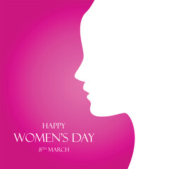 Women's Day. International Women's Day Design. Women's Day Logo. EPS10