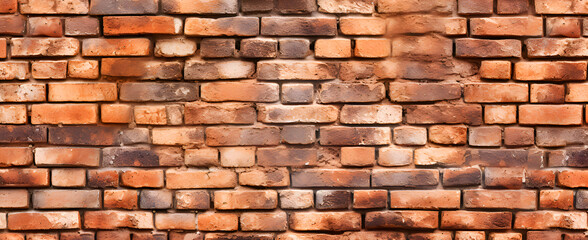 Fototapeta premium Old brick wall isolated on white background with clipping path for design.